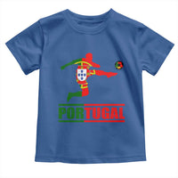 Portugal Soccer Toddler T Shirt Portuguese Flag Futebol Football Player - Wonder Print Shop