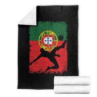 Portugal Soccer Throw Blanket Portuguese Flag Futebol Football Fan - Wonder Print Shop