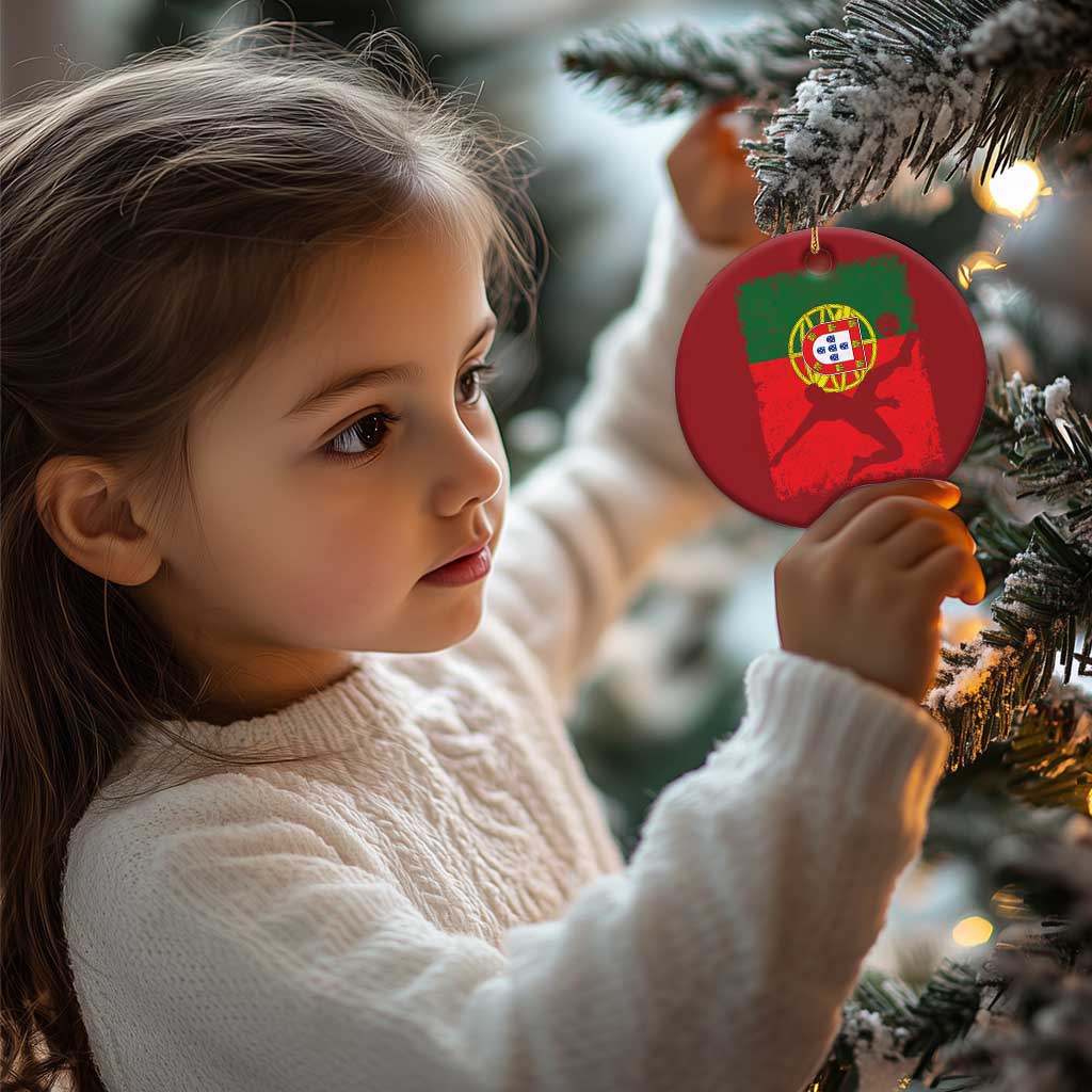 Portugal Soccer Christmas Ornament Portuguese Flag Futebol Football Fan - Wonder Print Shop