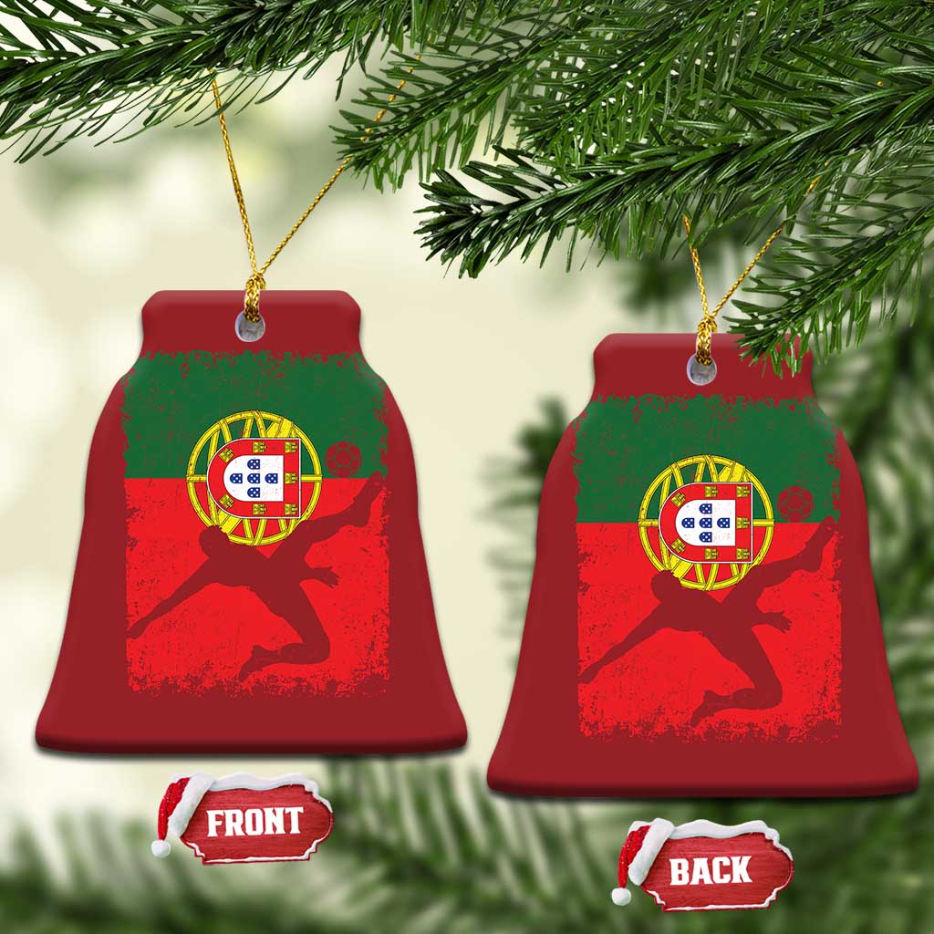 Portugal Soccer Christmas Ornament Portuguese Flag Futebol Football Fan - Wonder Print Shop