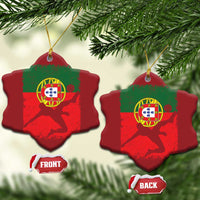 Portugal Soccer Christmas Ornament Portuguese Flag Futebol Football Fan - Wonder Print Shop