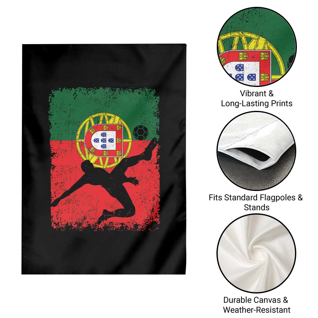 Portugal Soccer Garden Flag Portuguese Flag Futebol Football Fan - Wonder Print Shop