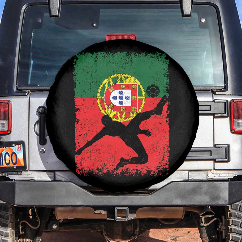 Portugal Soccer Spare Tire Cover Portuguese Flag Futebol Football Fan - Wonder Print Shop