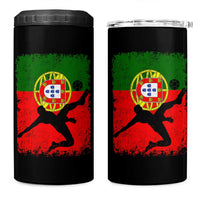 Portugal Soccer 4 in 1 Can Cooler Tumbler Portuguese Flag Futebol Football Fan - Wonder Print Shop