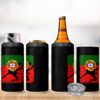 Portugal Soccer 4 in 1 Can Cooler Tumbler Portuguese Flag Futebol Football Fan - Wonder Print Shop