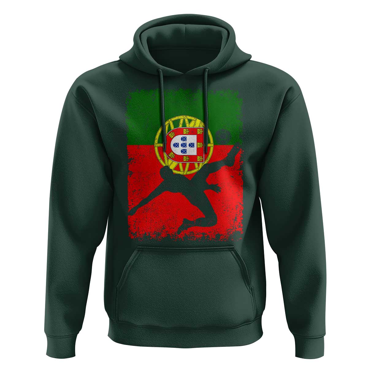 Portugal Soccer Hoodie Portuguese Flag Futebol Football Fan - Wonder Print Shop