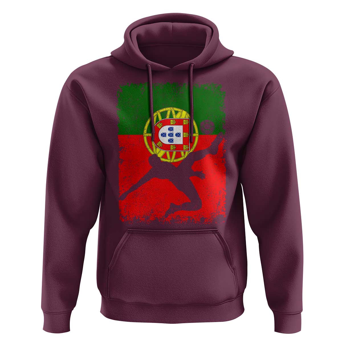 Portugal Soccer Hoodie Portuguese Flag Futebol Football Fan - Wonder Print Shop