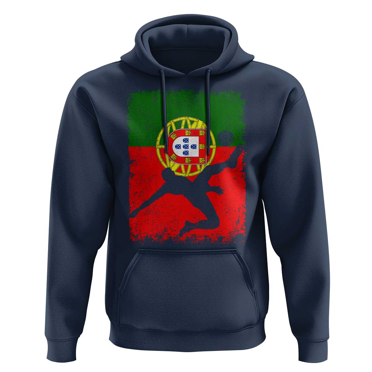 Portugal Soccer Hoodie Portuguese Flag Futebol Football Fan - Wonder Print Shop