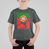 Portugal Soccer T Shirt For Kid Portuguese Flag Futebol Football Fan - Wonder Print Shop