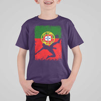 Portugal Soccer T Shirt For Kid Portuguese Flag Futebol Football Fan - Wonder Print Shop
