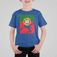Portugal Soccer T Shirt For Kid Portuguese Flag Futebol Football Fan - Wonder Print Shop