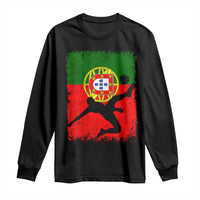 Portugal Soccer Long Sleeve Shirt Portuguese Flag Futebol Football Fan - Wonder Print Shop