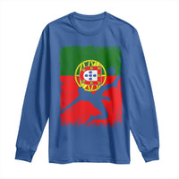 Portugal Soccer Long Sleeve Shirt Portuguese Flag Futebol Football Fan - Wonder Print Shop
