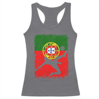 Portugal Soccer Racerback Tank Top Portuguese Flag Futebol Football Fan - Wonder Print Shop
