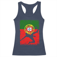 Portugal Soccer Racerback Tank Top Portuguese Flag Futebol Football Fan - Wonder Print Shop