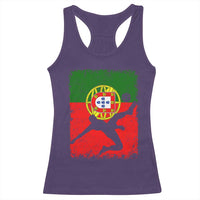 Portugal Soccer Racerback Tank Top Portuguese Flag Futebol Football Fan - Wonder Print Shop