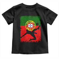 Portugal Soccer Toddler T Shirt Portuguese Flag Futebol Football Fan - Wonder Print Shop