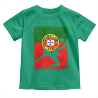 Portugal Soccer Toddler T Shirt Portuguese Flag Futebol Football Fan - Wonder Print Shop