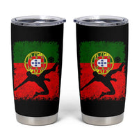 Portugal Soccer Tumbler Cup Portuguese Flag Futebol Football Fan - Wonder Print Shop
