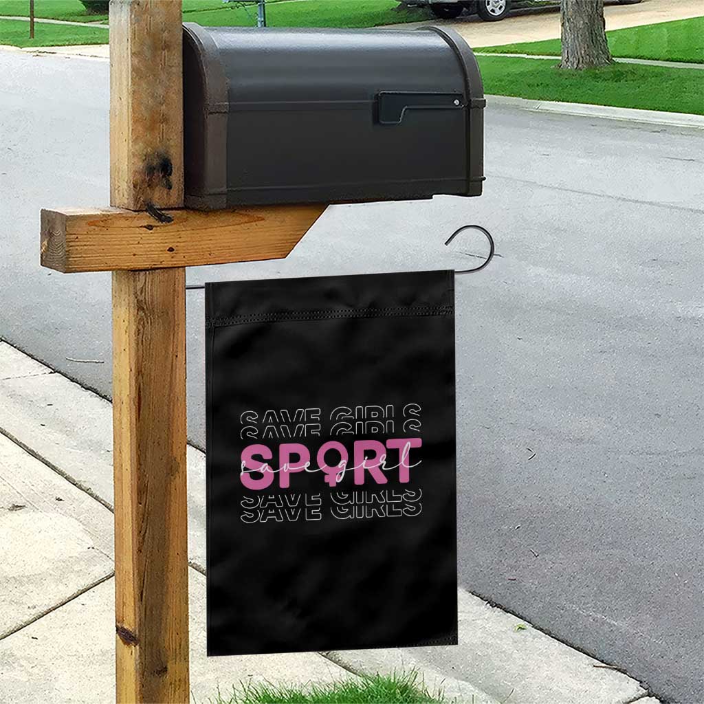 Save Girls Sports Garden Flag Feminist Body Positivity Inclusive Equality - Wonder Print Shop