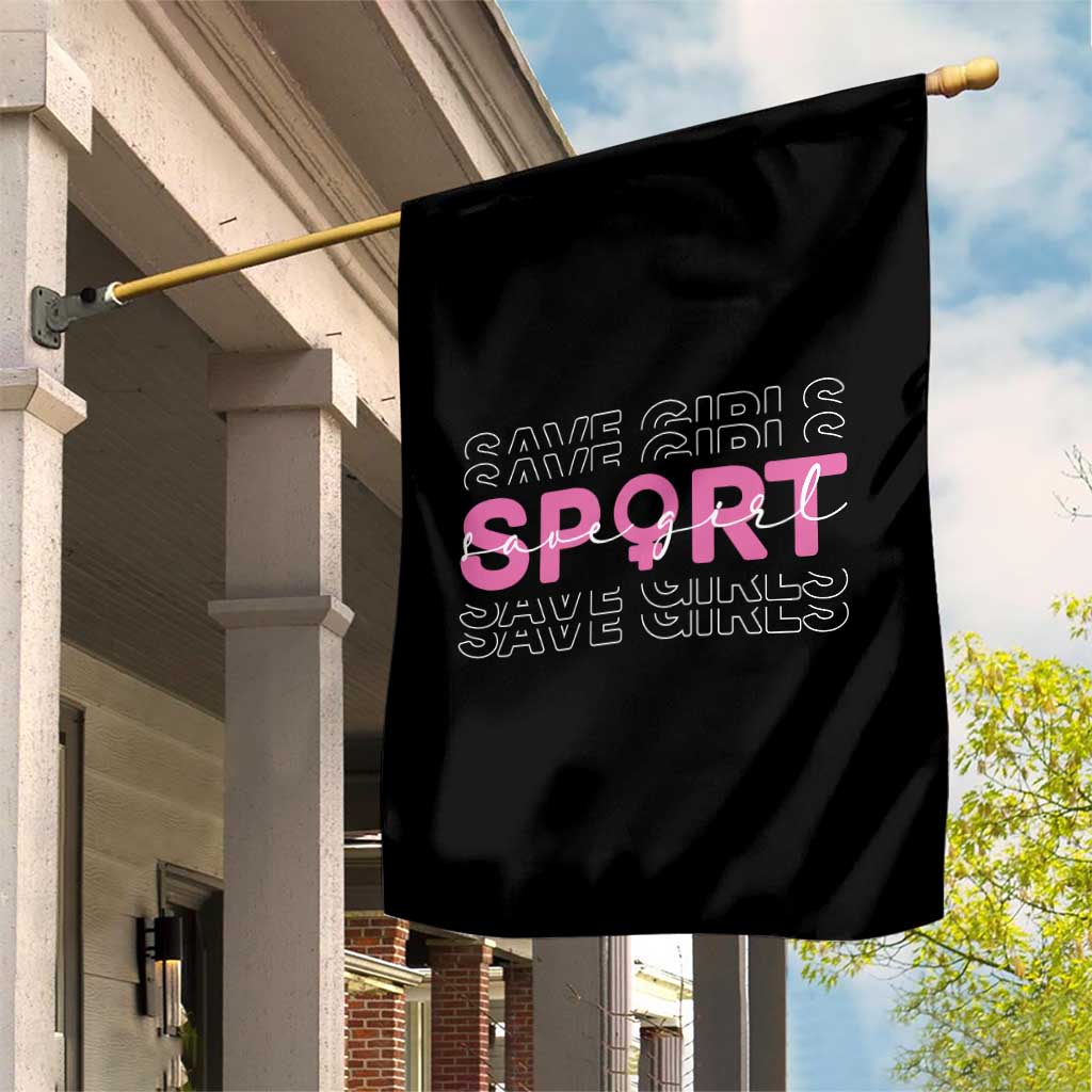 Save Girls Sports Garden Flag Feminist Body Positivity Inclusive Equality - Wonder Print Shop