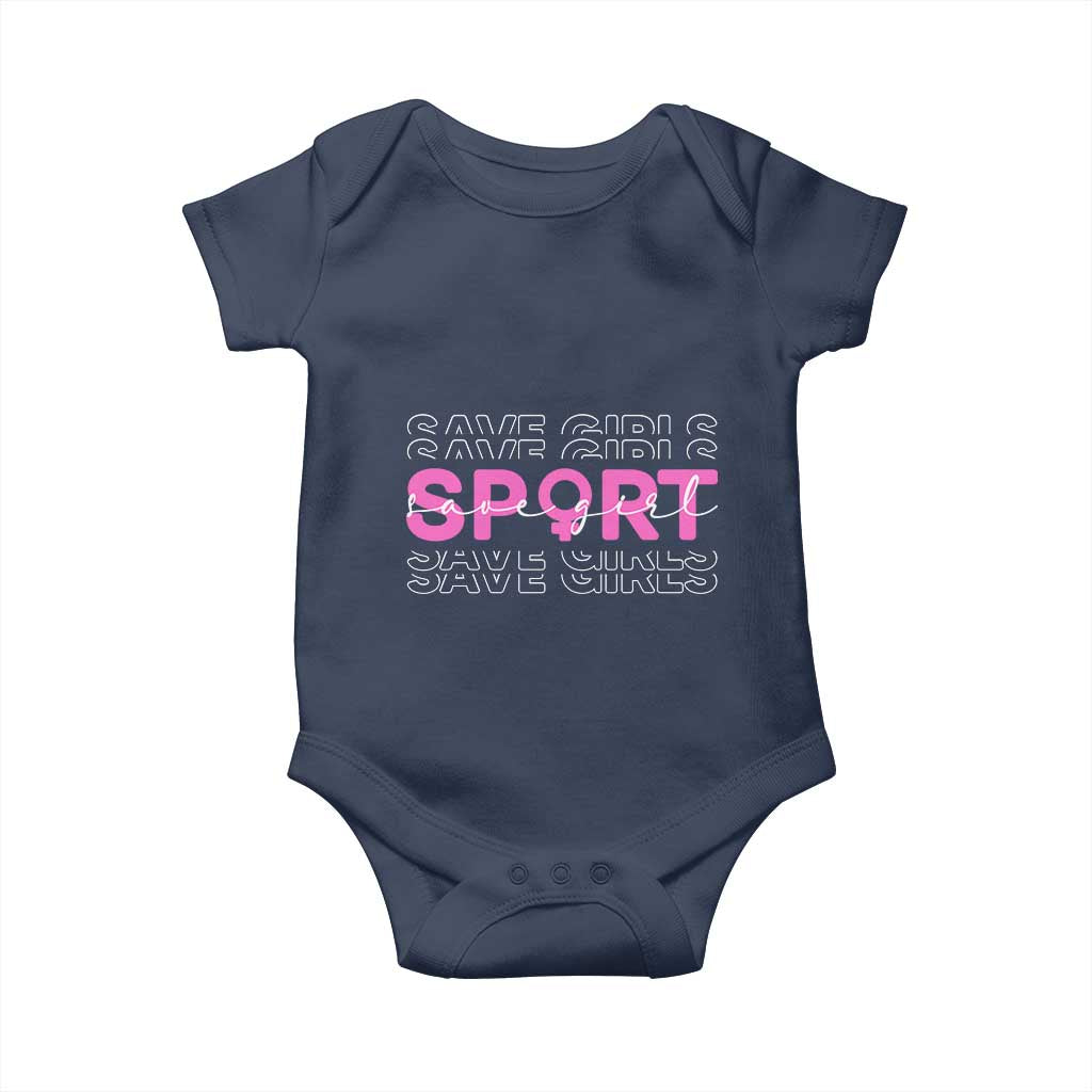 Save Girls Sports Baby Onesie Feminist Body Positivity Inclusive Equality - Wonder Print Shop