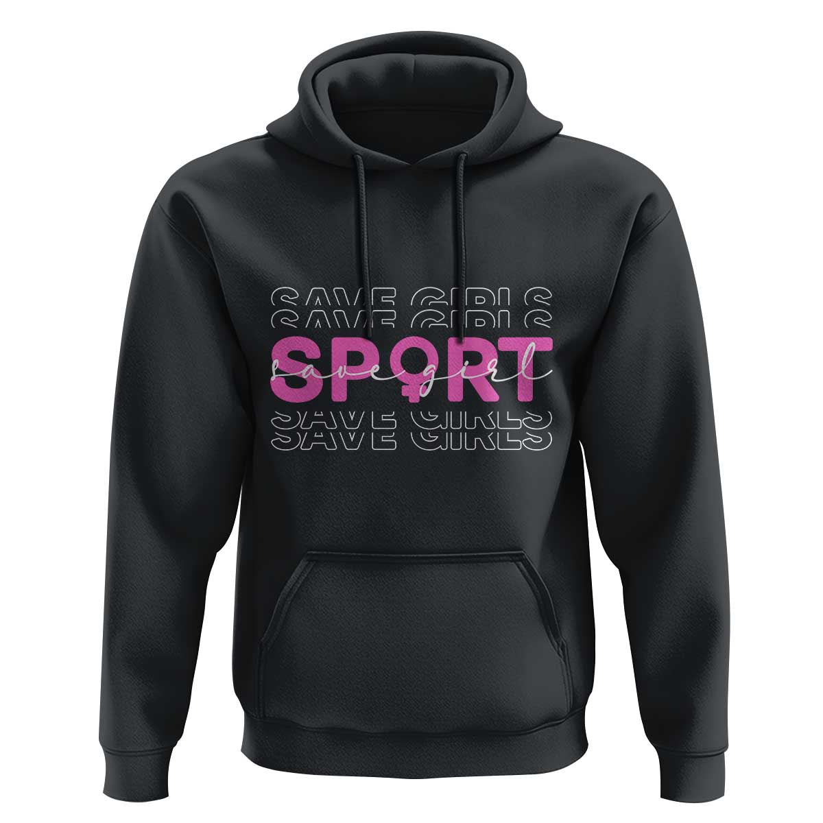 Save Girls Sports Hoodie Feminist Body Positivity Inclusive Equality - Wonder Print Shop