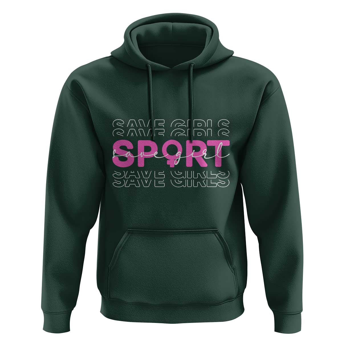 Save Girls Sports Hoodie Feminist Body Positivity Inclusive Equality - Wonder Print Shop