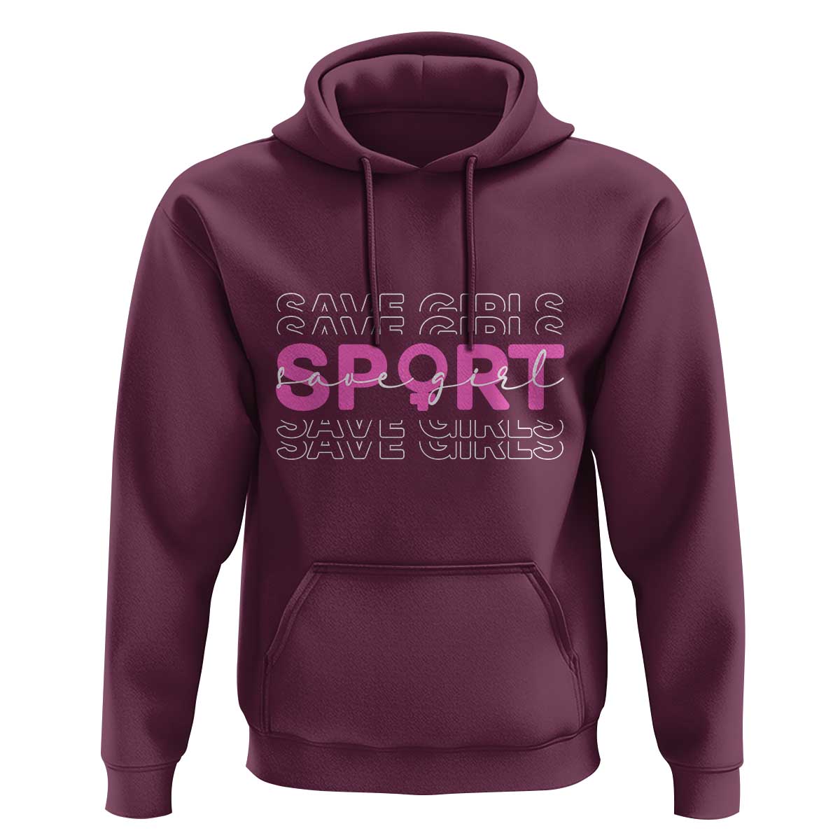 Save Girls Sports Hoodie Feminist Body Positivity Inclusive Equality - Wonder Print Shop