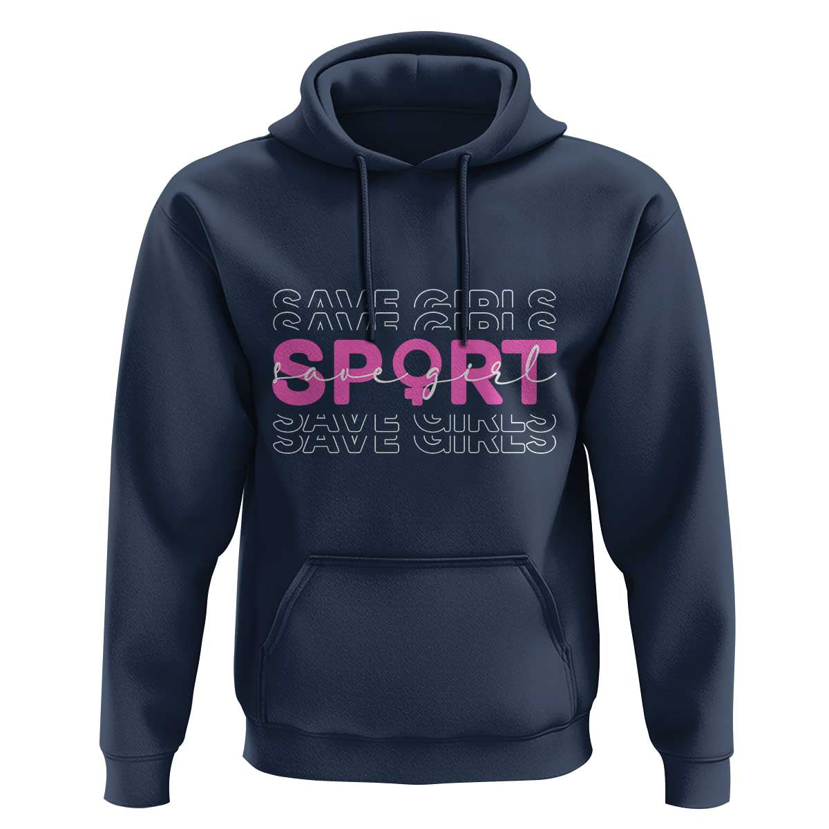 Save Girls Sports Hoodie Feminist Body Positivity Inclusive Equality - Wonder Print Shop
