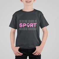 Save Girls Sports T Shirt For Kid Feminist Body Positivity Inclusive Equality - Wonder Print Shop