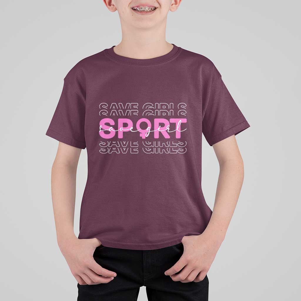 Save Girls Sports T Shirt For Kid Feminist Body Positivity Inclusive Equality - Wonder Print Shop