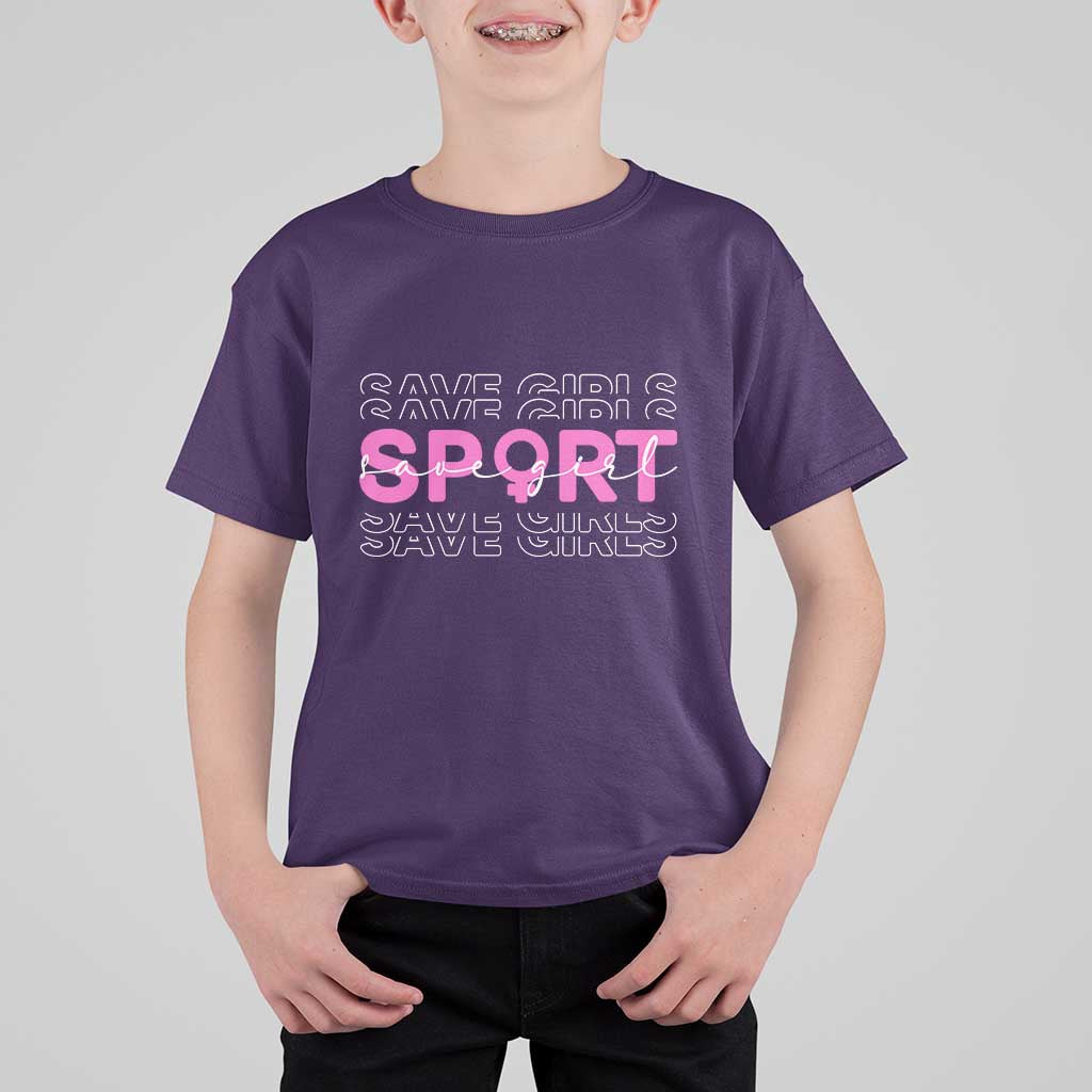 Save Girls Sports T Shirt For Kid Feminist Body Positivity Inclusive Equality - Wonder Print Shop