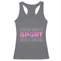Save Girls Sports Racerback Tank Top Feminist Body Positivity Inclusive Equality - Wonder Print Shop