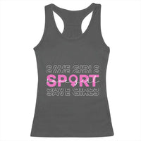 Save Girls Sports Racerback Tank Top Feminist Body Positivity Inclusive Equality - Wonder Print Shop