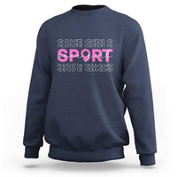 Save Girls Sports Sweatshirt Feminist Body Positivity Inclusive Equality - Wonder Print Shop