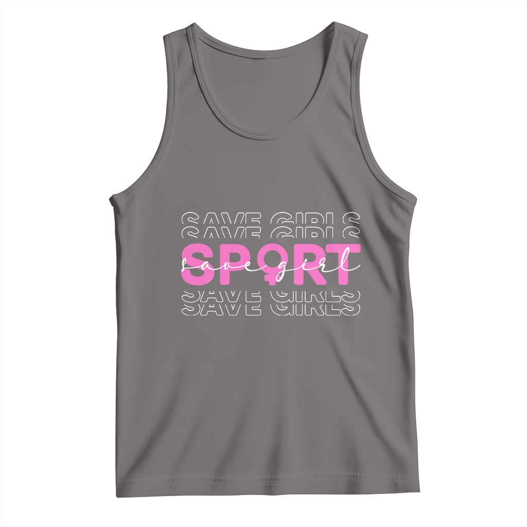 Save Girls Sports Tank Top Feminist Body Positivity Inclusive Equality - Wonder Print Shop