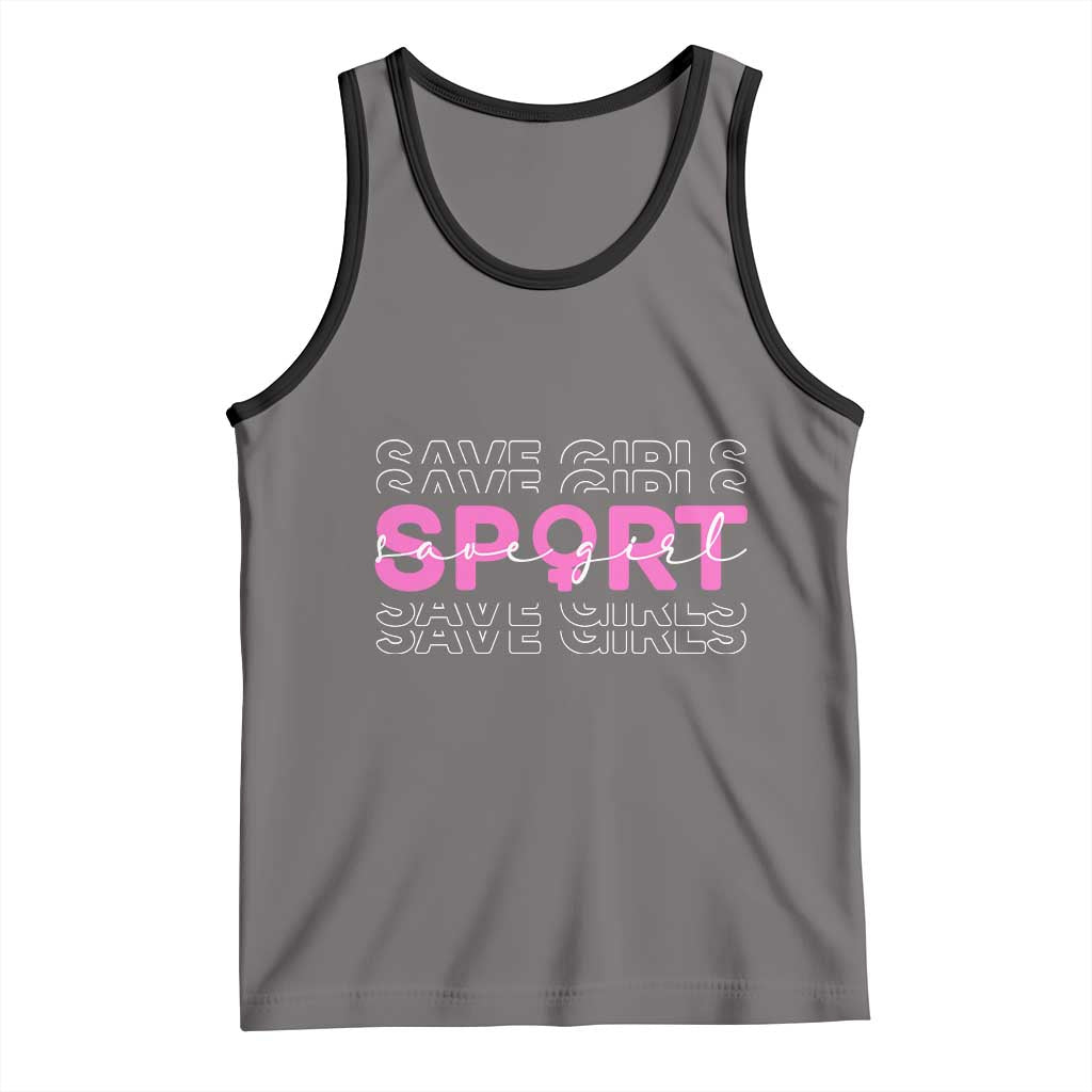 Save Girls Sports Tank Top Feminist Body Positivity Inclusive Equality - Wonder Print Shop