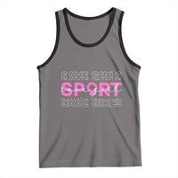 Save Girls Sports Tank Top Feminist Body Positivity Inclusive Equality - Wonder Print Shop