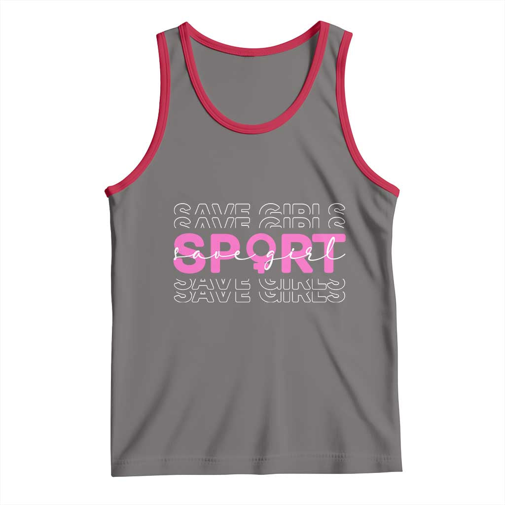 Save Girls Sports Tank Top Feminist Body Positivity Inclusive Equality - Wonder Print Shop
