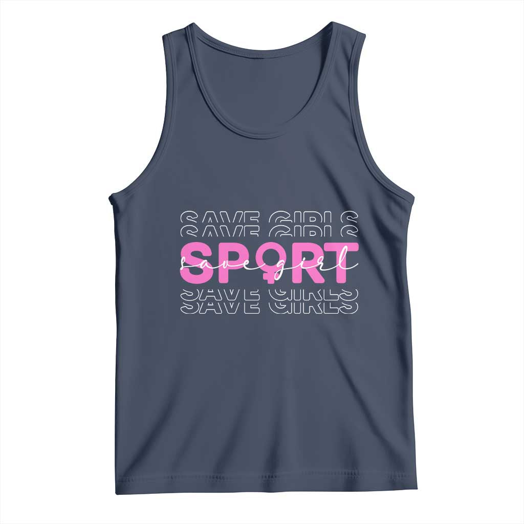 Save Girls Sports Tank Top Feminist Body Positivity Inclusive Equality - Wonder Print Shop