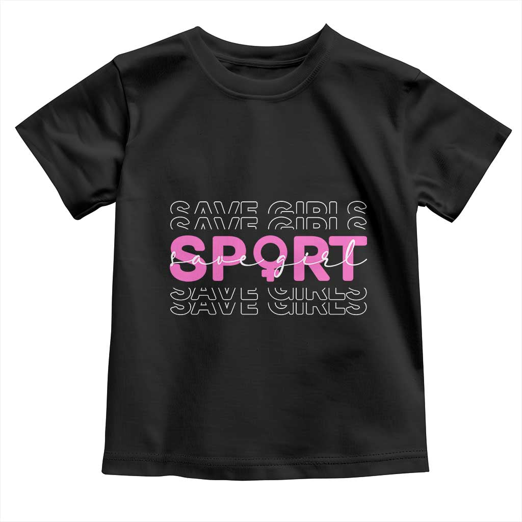 Save Girls Sports Toddler T Shirt Feminist Body Positivity Inclusive Equality - Wonder Print Shop