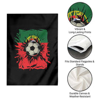 Portugal Soccer Garden Flag Portuguese Flag Soccer Ball Futebol - Wonder Print Shop