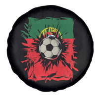 Portugal Soccer Spare Tire Cover Portuguese Flag Soccer Ball Futebol - Wonder Print Shop