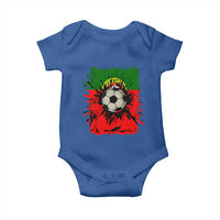 Portugal Soccer Baby Onesie Portuguese Flag Soccer Ball Futebol - Wonder Print Shop