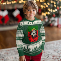Portugal Soccer Ugly Christmas Sweater Portuguese Flag Soccer Ball Futebol - Wonder Print Shop