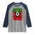 Portugal Soccer Raglan Shirt Portuguese Flag Soccer Ball Futebol - Wonder Print Shop