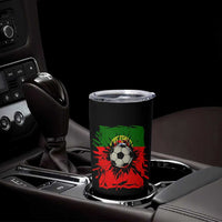 Portugal Soccer Tumbler Cup Portuguese Flag Soccer Ball Futebol - Wonder Print Shop