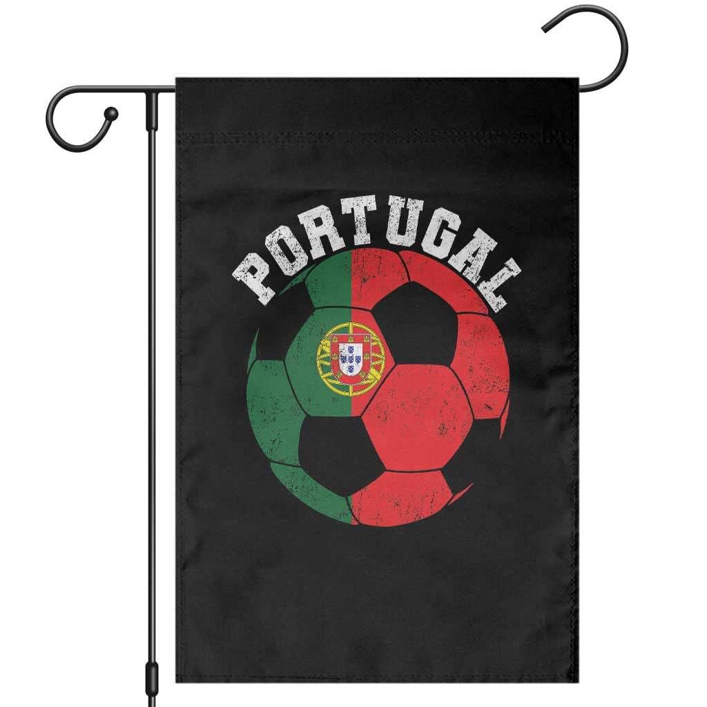Portugal Soccer Garden Flag Portuguese Flag Soccer Ball Futebol Football Fan - Wonder Print Shop