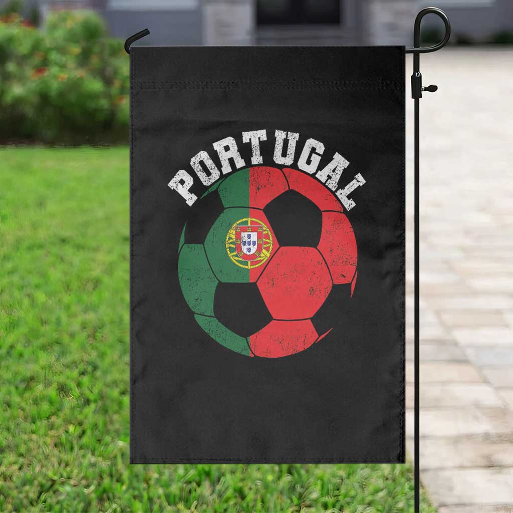 Portugal Soccer Garden Flag Portuguese Flag Soccer Ball Futebol Football Fan - Wonder Print Shop